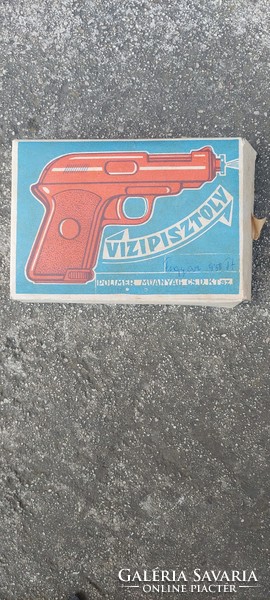 Retro water pistol in original box