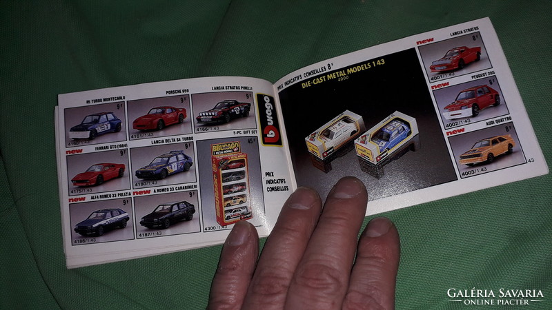 1988. Italian burago model car catalog according to the pictures