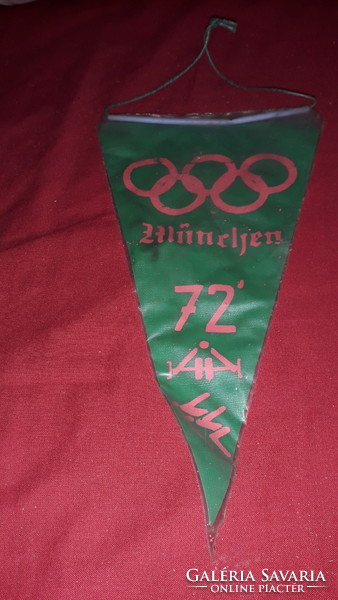 The 1972. Munich Olympic Games sports smaller flag double-sided 22 cm according to the pictures