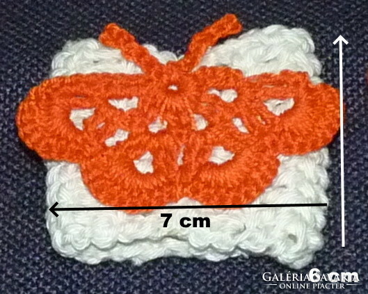Crochet butterfly napkin ring