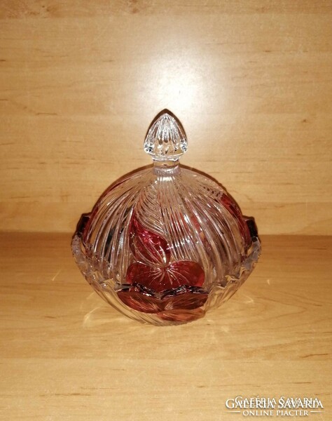 Crystal glass sugar bowl - 15 cm high (20/d)