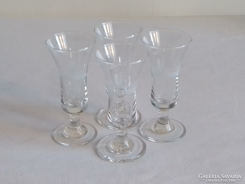 A set of four Lockstedter liqueur glass brandy glasses