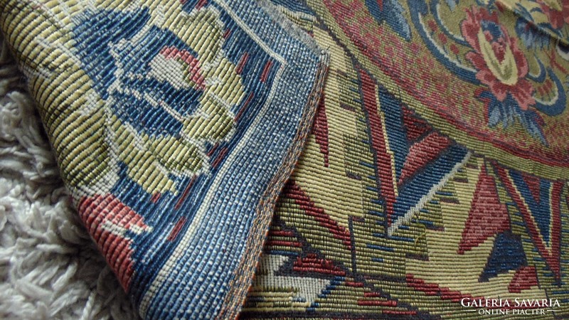 Woven large old tablecloth, tablecloth, bedspread, wall protector 190 x 148