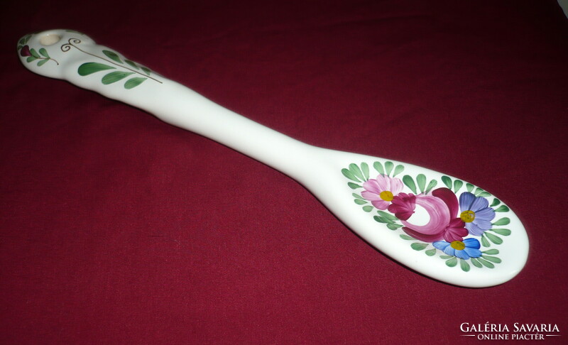 Porcelain spoon - ornament, painted with a folk motif, 25 cm.-S