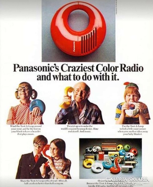 RETRO National Panasonic R-72 Toot-a-Loop Radio
