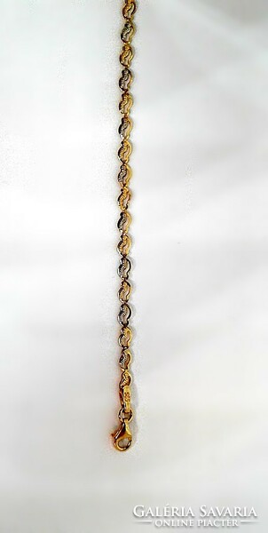 Yellow-white gold fantasy necklace (zal-au105877)