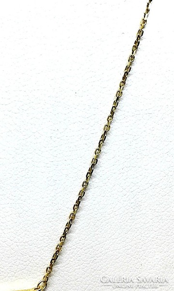 Gold necklace with blue and white pendant (zal-au108458)
