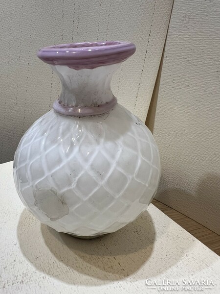 Art deco kerámia váza, 12 x 13 cm-es nagyságú.4607