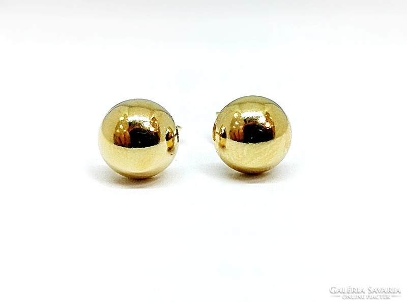 Golden lens earrings (zal-au105846)