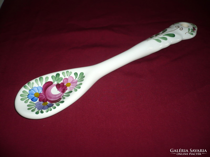 Porcelain spoon - ornament, painted with a folk motif, 25 cm.-S