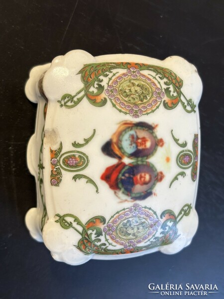 1.World War II porcelain box - józsef ferenc, ii. Vilmos (mz Altrohlau)