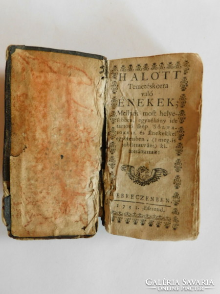 Antique book 1733 - songs for funerals