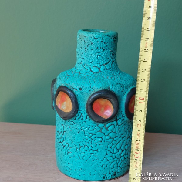 Bártfay judit cracked glazed ceramic vase