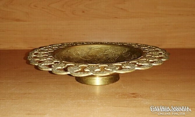 Richly chiselled tabletop centerpiece with openwork brass 16 cm (kv)