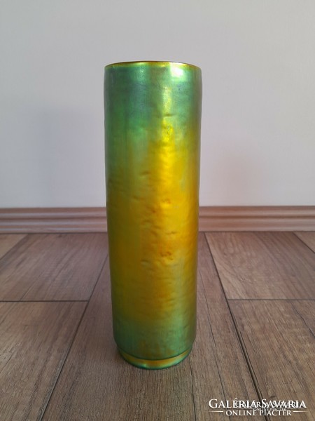 Old modern Zsolnay eozin glaze vase