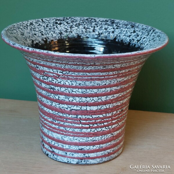 Gorka géza applied art ceramic vase
