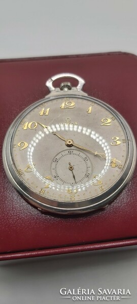 Very nice (900) silver omega pocket watch