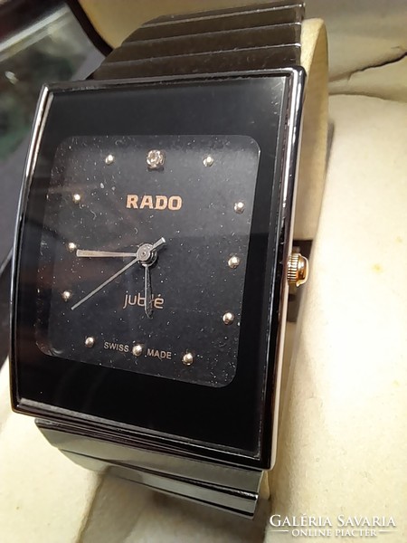 Swiss rado jubilee ceramic quartz wristwatch.