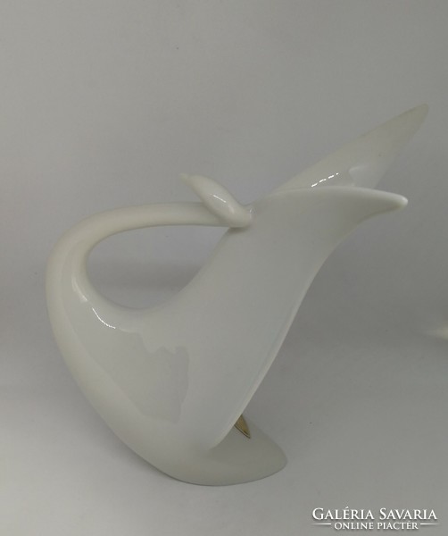 Royal dux porcelain art deco swan!