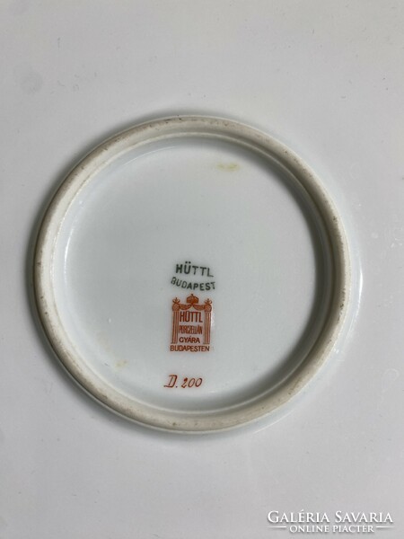 Hüttl tivadar porcelain centerpiece, excellent, size 36 x 33 cm. 4828