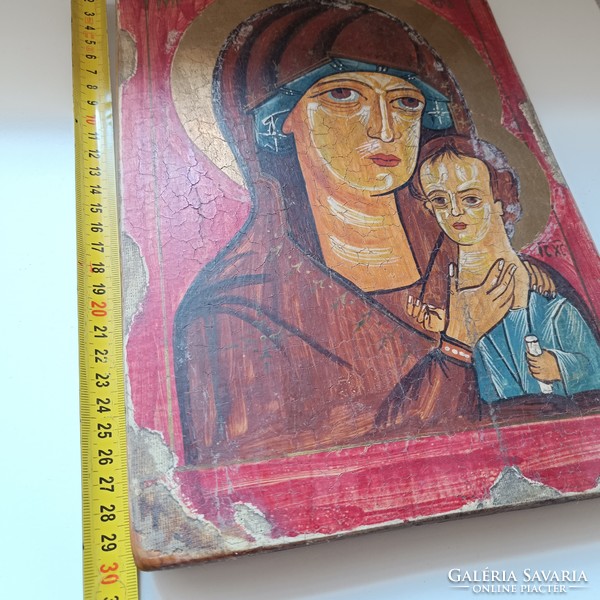 Icon painted on wood