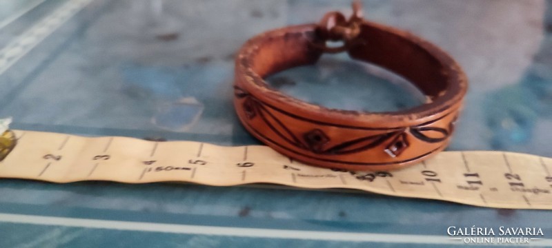 Handmade leather bracelet