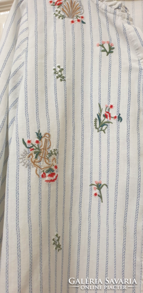 Pretty embroidered striped blouse, size 48
