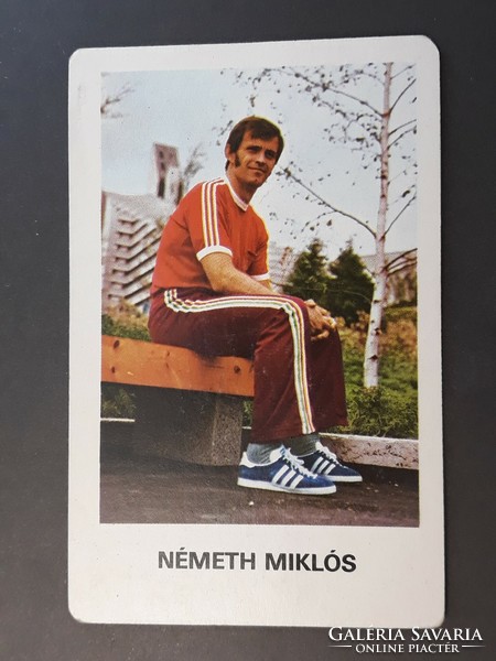 Card calendar 1979 - Miklós Németh, take part, retro with inscription for hardened youth, old pocket calendar