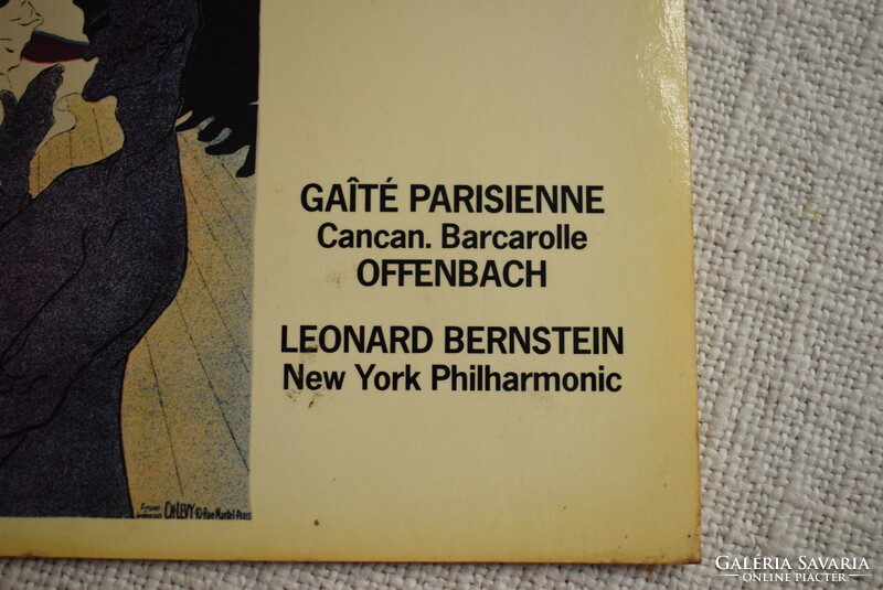 Vinyl record leonard bernstein new york philharmonic gaité parisienne cancan barcarolle 1979