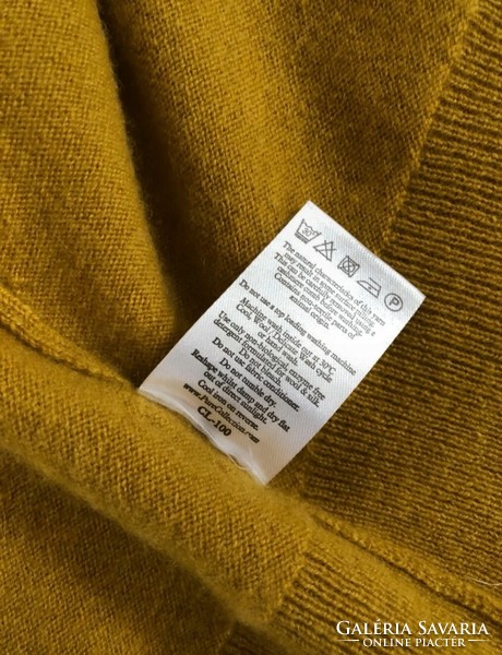 Pure collection 38 cashmere, mustard yellow, 100% cashmere cardigan
