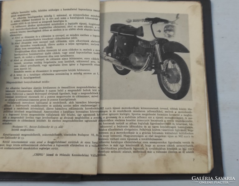 Mz trophy 250/2 motorcycle parts catalog tsepel vehicle and trading company. Original