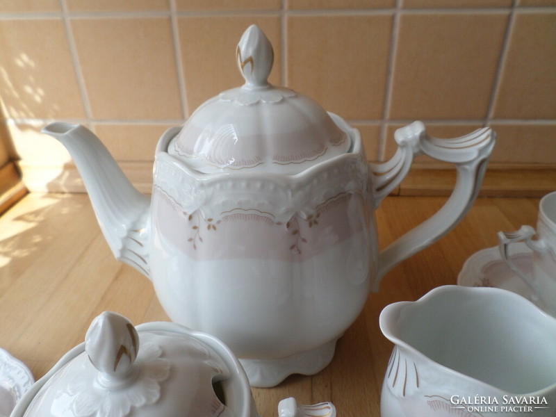 Hutschenreuther Bavaria VIKTORIA porcelán teás-kávés készlet 5 személyre
