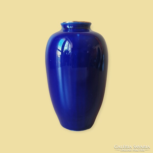 Cobalt blue vase