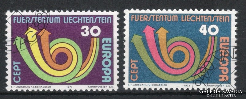 Liechtenstein  0432 Mi 579-580       0,80 Euró