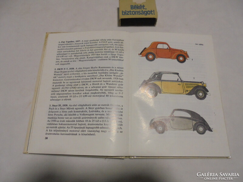 Kolibri könyvek: Autók - 1979