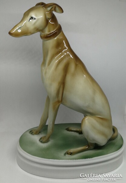 Zsolnay porcelain greyhound!