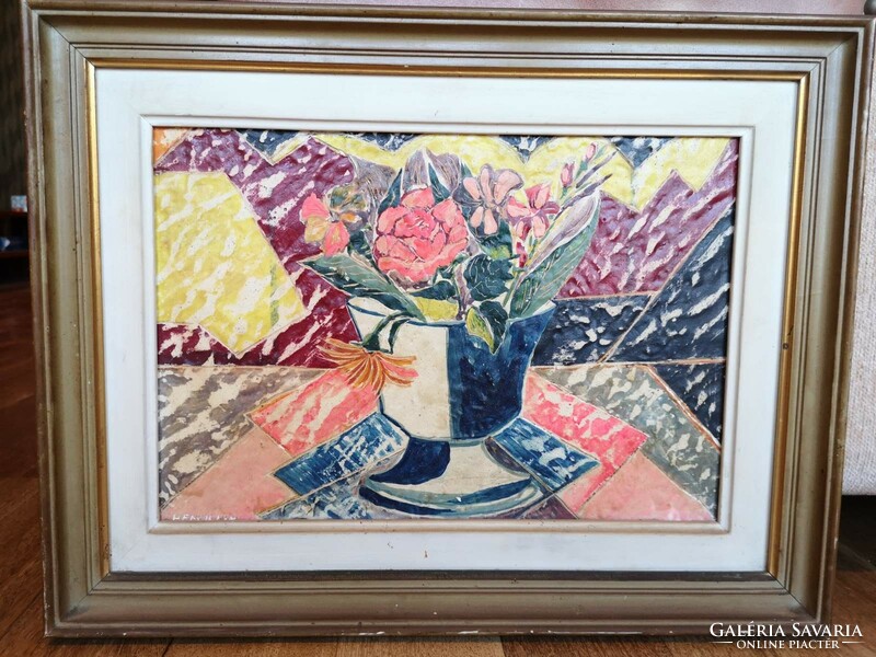 Vaso con fiori still life painting 43*34