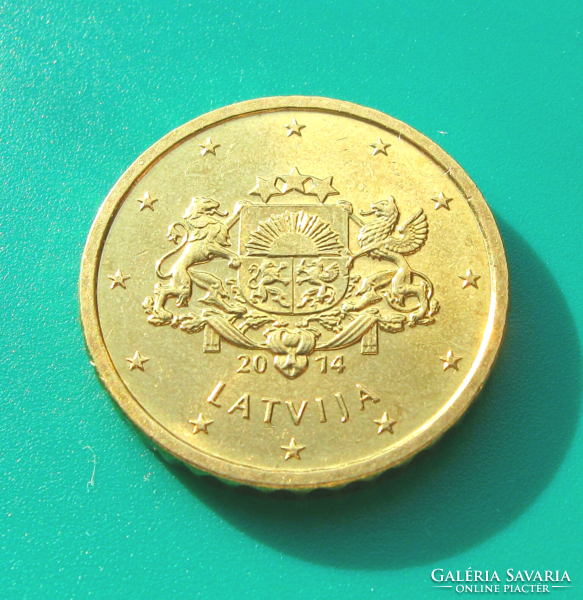 Latvia - 10 euro cent - 2014