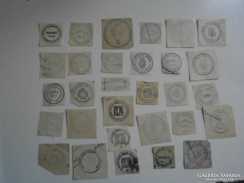 D202313 JÁSZLADÁNY  régi bélyegző-lenyomatok   - 25+ db  kb 1900-1950's