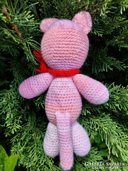 Gurumi crocheted teddy bear, amigurumi little bear, crocheted needlework (even with free delivery)