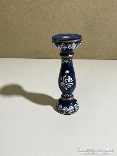 Wooden candle holder, hand painted, height 20 cm. 4850