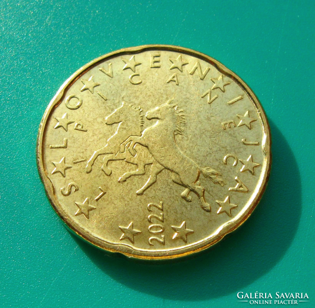 Slovenia - 20 euro cents - 2022 - Lipica horses