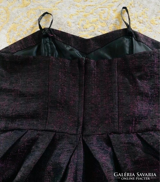 Next size 38 deep eggplant purple-black party dress, wedding casual dress