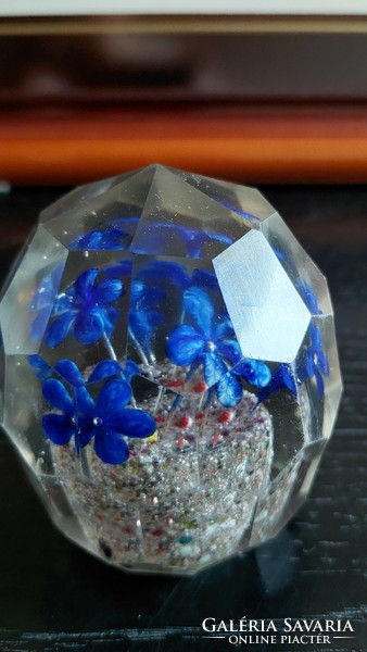 Old glass paperweight, first half of the 20th century