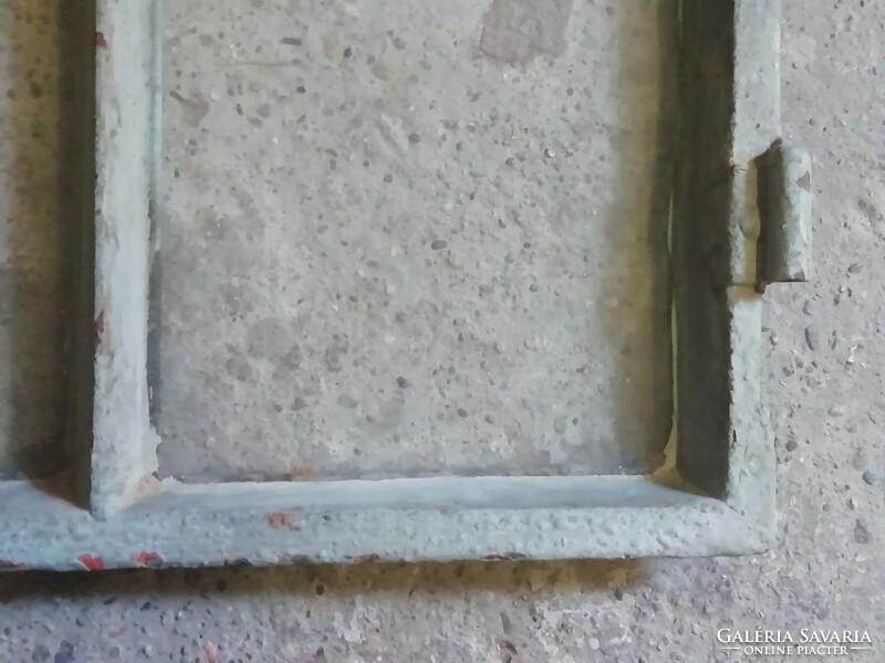 Old iron cellar window, decorative object