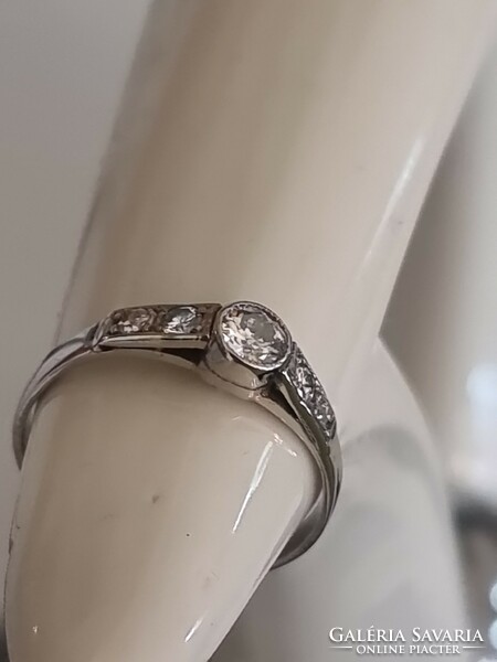 Gyémánt gyűrű 14 kt.