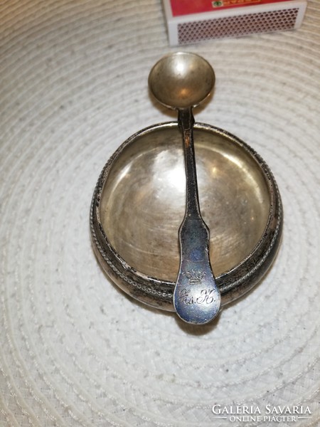 Very old silver spice holder for sale.