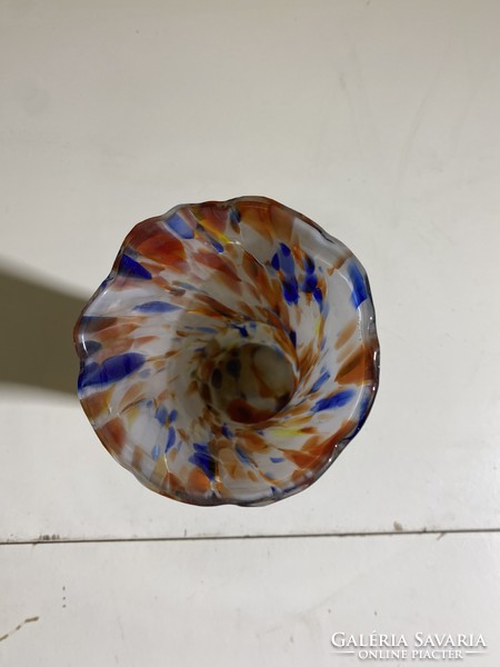 Muránói üveg váza, 25 cm,-es magasságú, hibátlan alkotás,4853