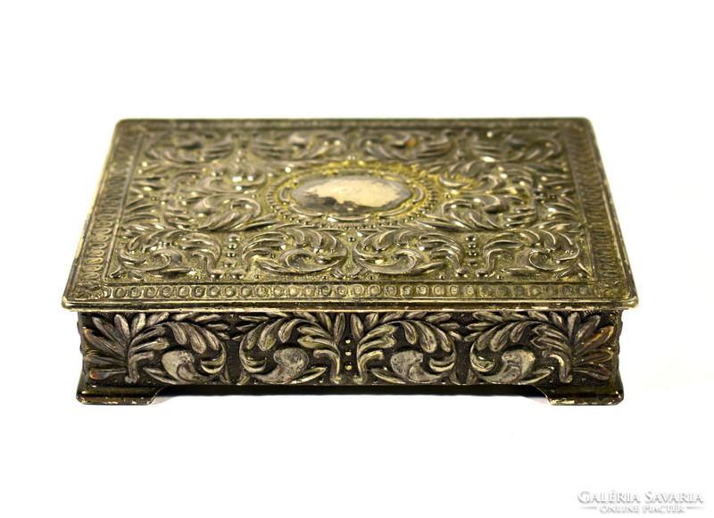 Decorative silver-plated box