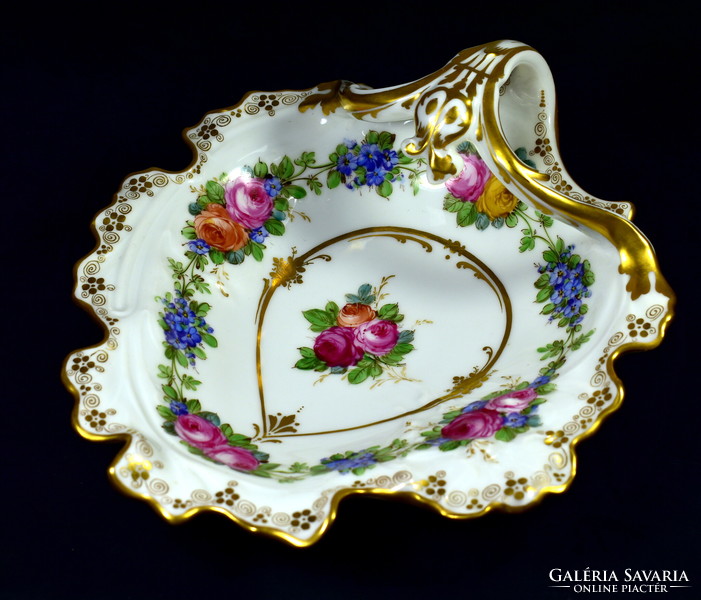Beautiful limoges richly gilded serving bowl with handles!!!